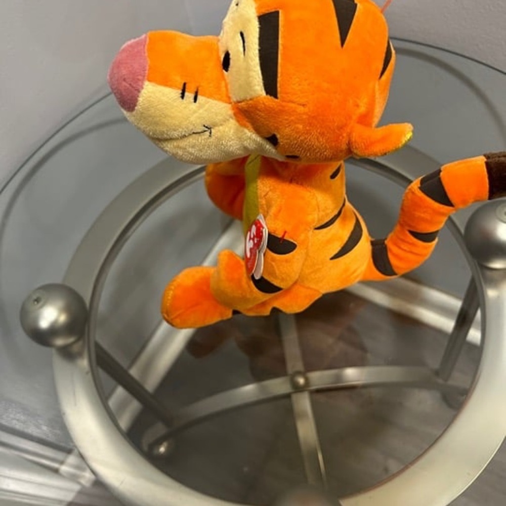Ty Orange and Pink Stuffed Animal Plush